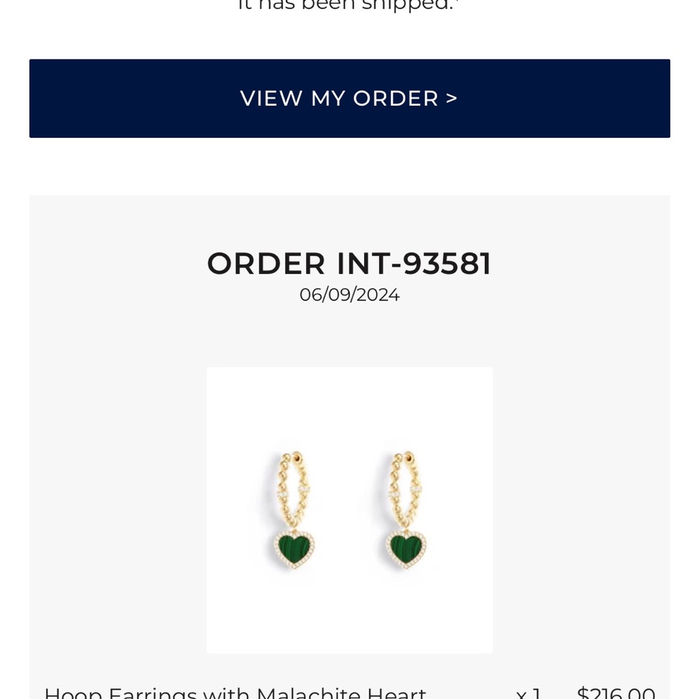 Monaco Gold Green Heart Earrings